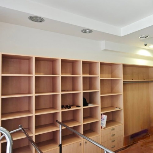 Large wooden wardrobe and storage unit