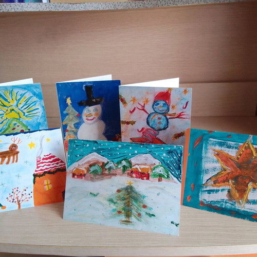 Christmas cards Floga like new, pack of 6 folded