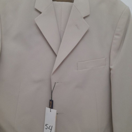 Men's new suit No 54 Style Cizgi beige XXL