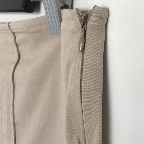 Carrou vintage cotton-denim cream midi skirt, condition 10/10