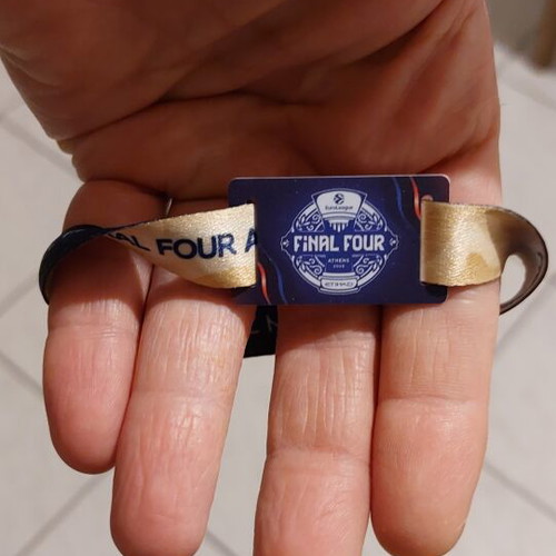 Olympiacos collectible Final Four wristband new, authentic