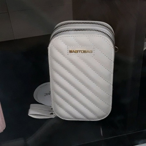 Bag to Bag Γυναικείο λευκό τσαντάκι καινούργιο με αλυσίδα και φερμουάρ