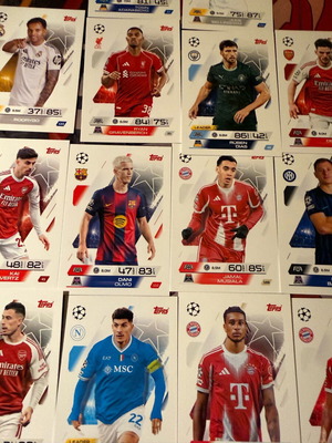Base cards Topps Match Attax 2025/2026 new, bulk pack 50+