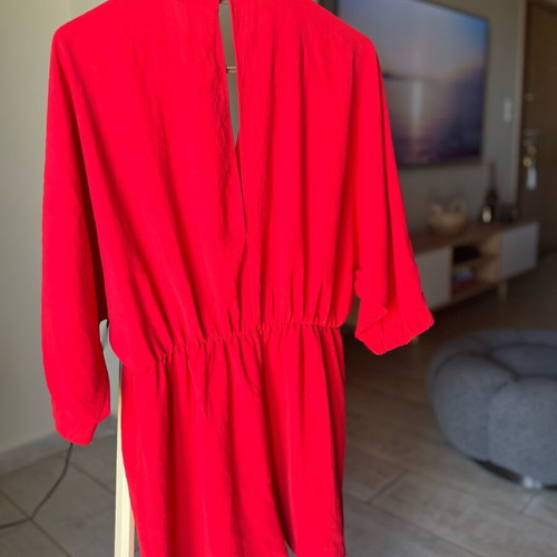 Zara one-piece shorts size M like new, red