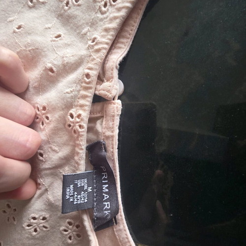 Casual blouse with balloon sleeves like new, sizes S and M, beige and pink