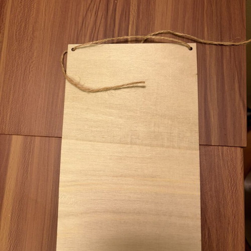 Wooden sign Saver Water Drink Beer with hanging rope