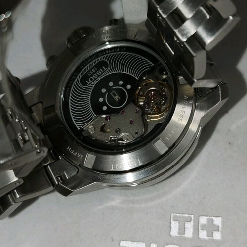 Tissot PRC200 Automatic Chronograph σαν καινούργιο ανδρικό ρολόι μαύρο ασημί