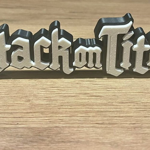 Attack on Titan anime logo new 3D print