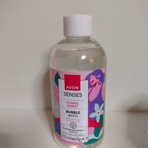 Bubble bath white lily and musk 250ml new