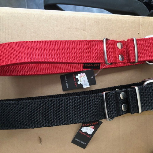 Pet collar triple strap 40mm x 81cm new, various colors