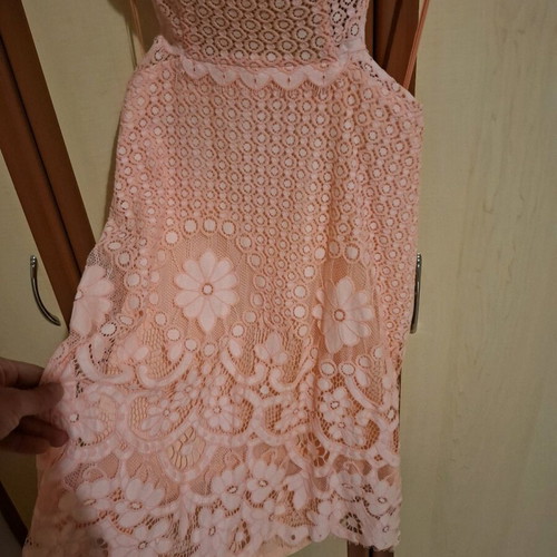 Summer dress pink like new, size 38