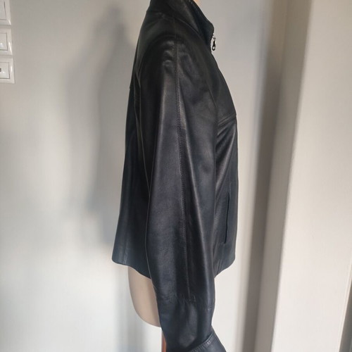 Giorgio Valentino Leather Women's Jacket Black like New S/M