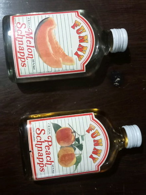 Snaps peach and melon new, pack of 2 bottles