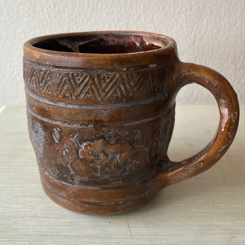 Ceramic mug like new, old