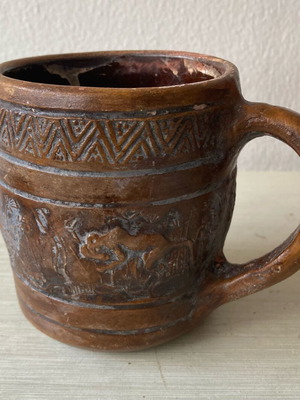 Ceramic mug like new, old