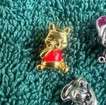 Charms σαν καινούργια, συμβατά για βραχιόλια Pandora, χρυσαφί και ασημί
