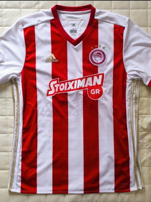 Olympiacos Mirallas 2017-2018 football jersey, large