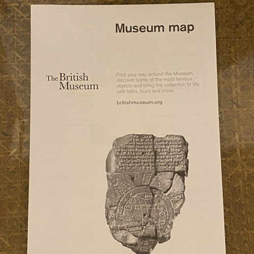 Authentic British Museum bag and map used with free Tate map