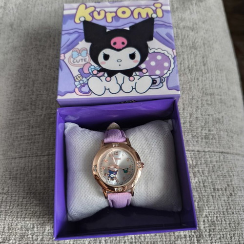 Kuromi Kids Watch with Purple Strap and Gift Box new