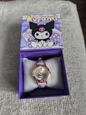 Kuromi Kids Watch with Purple Strap and Gift Box new
