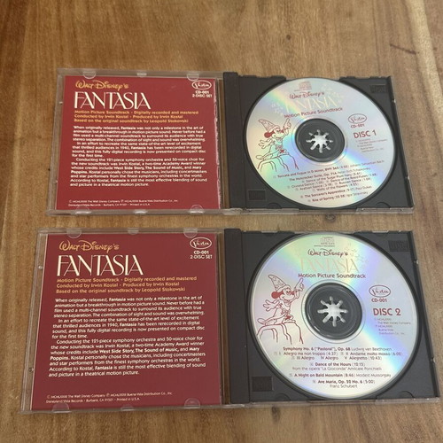 Disney Fantasia Motion Picture Soundtrack 2 CD set used