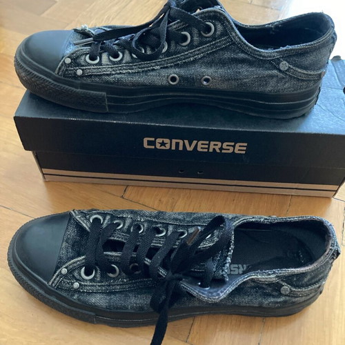 Converse All Star athletic shoes used, size 39, black with unique design