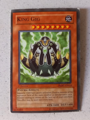 Yu-Gi-Oh! King Gig RGBT-ENO30 used card, set of 4