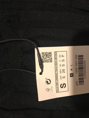Zara dress new, size S, black