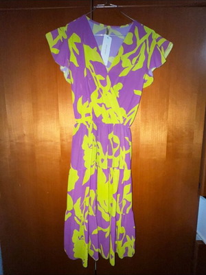 Φόρεμα Wellys καινούργιο, μέγεθος M, πράσινο και μωβ