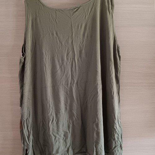 Women's Sleeveless Top used, green and orange, sizes L and XL