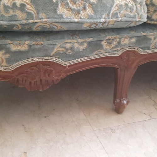 Vintage carved wooden salon Portorafthi