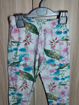 Kids floral leggings like new for 8 years multicolored