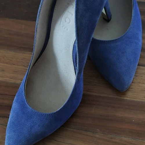 Office London pumps like new, blue, size 40
