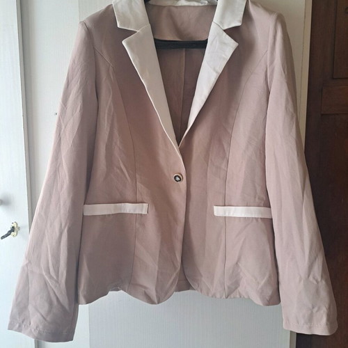 Women's blazer beige like new, size L/XL
