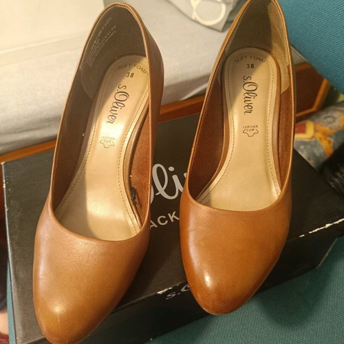 S.Oliver pumps used, size 38, brown