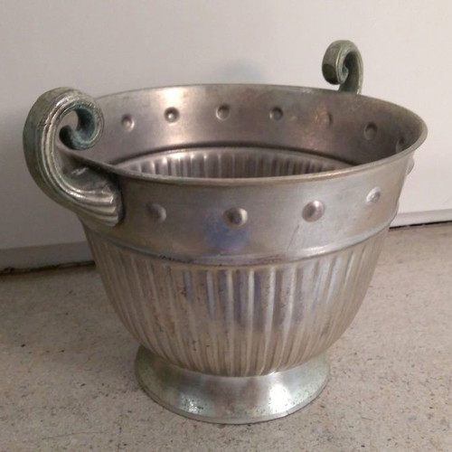 Vintage Indian Metal Planters / Pots