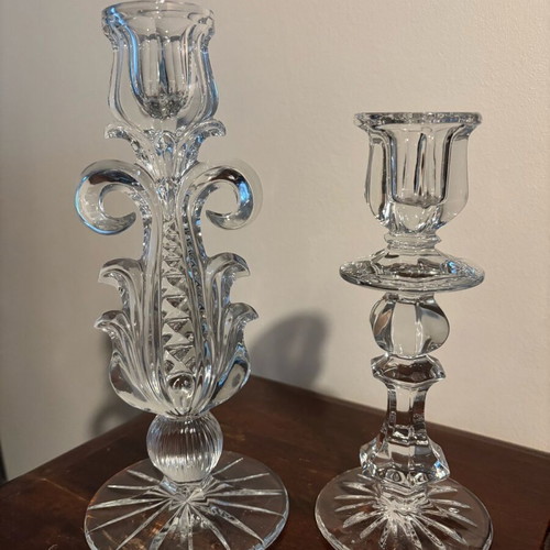 Crystal candlesticks like new