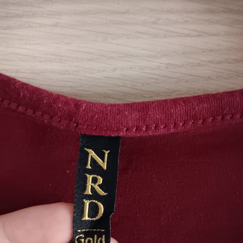 Women's short-sleeve blouse used, dark red, sizes L and XL