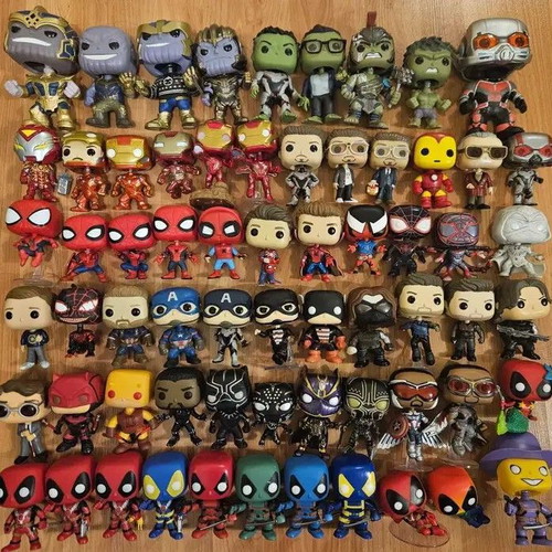 Funko Pop Marvel, DC, The Walking Dead, Harry Potter, Stranger Things figures without boxes