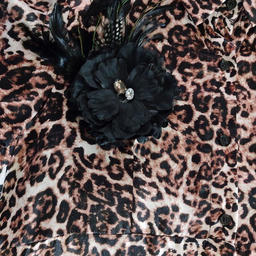 Mauro Animal Print XL Maxi Dress semizie like new, brown, made in Italy
