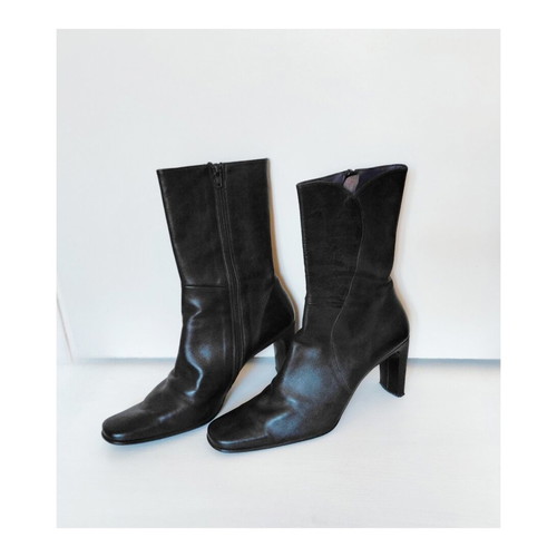 Hispanitas leather black ankle boots size 41 like new