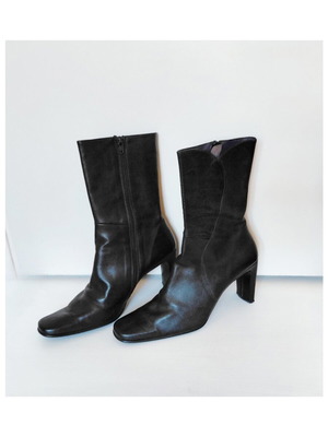Hispanitas leather black ankle boots size 41 like new