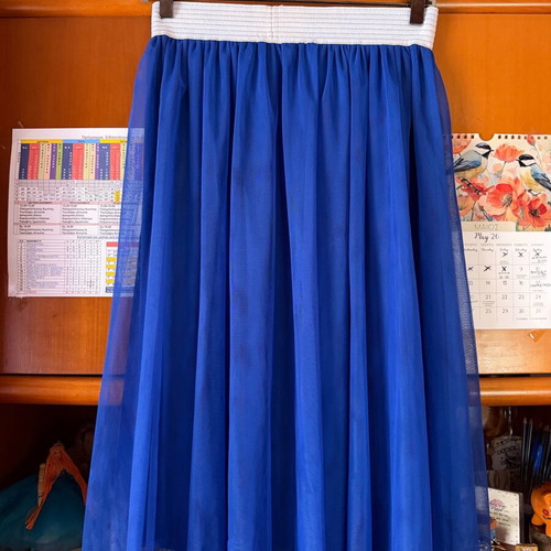 Axel tulle skirt like new, white and blue, size XS/34