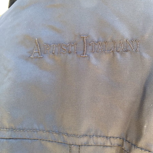 Artisti Italiani men's windbreaker jacket black, like new, zipper broken