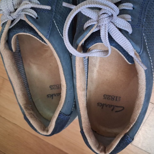 Clarks moccasins size 41 like new, blue