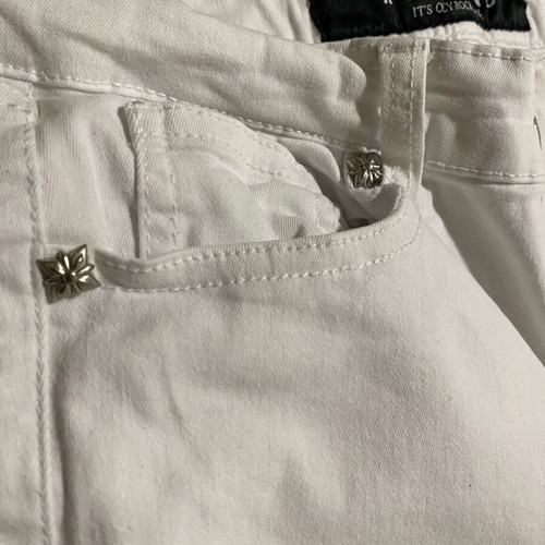 Richmond women's white elastic denim pants used, size 30