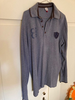 Cerruti 1881 Polo Shirt Long Sleeves Large used, gray
