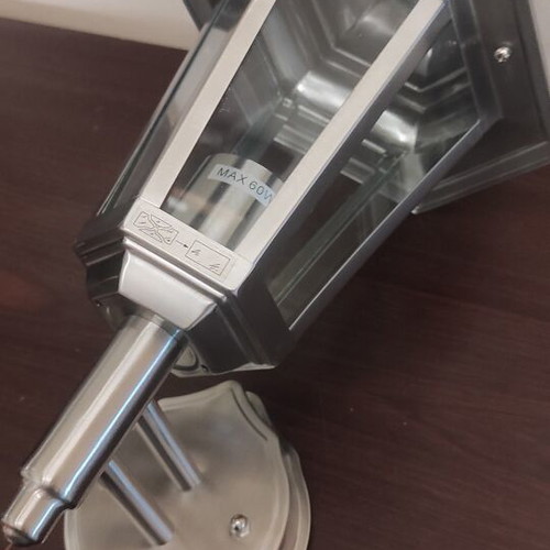 Outdoor Wall Lantern Stainless Steel with E27 Socket