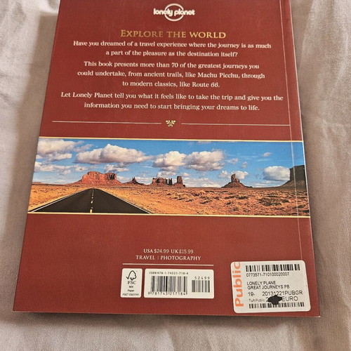 Great Journeys Lonely Planet travel guide new