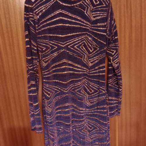 Mini dress MY T wearables like new with rhinestones, black and blue
